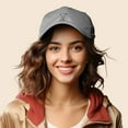 thumbnail image 4 of Dalix Martini Embroidered Cap Cotton Baseball Cute Cool Dad Hat Womens in Gray, 4 of 5