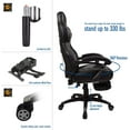 thumbnail image 4 of Elecwish Ergonomic Adjustable Lumbar High Back Has Arms Swivel Gaming Chair, Gray, 4 of 10