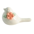 thumbnail image 3 of kowaku Ceramic Bird Statue Home Decoration Modern Styles Artcrafts Decorative Ornament Bird Figurine for Micro Landscape Accessories orange flower, 3 of 9