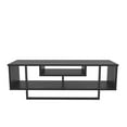 thumbnail image 5 of Asal 47" Modern Metal Wood TV Stand for 55 inch TV Marble Black, 5 of 5