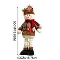 thumbnail image 3 of Limited Time Deal karymi Fabric Snowman Santa Claus and Reindeer Doll Christmas Decorations for Home Window Display Holiday Scene Setup and Festive Ornaments Holiday Gifts up to 60% off, 3 of 5