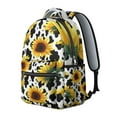 thumbnail image 2 of Elegant Sunflower and Floral Print Backpack for Teens - Large School Backpack with Laptop Compartment - Durable Bookbag with Comfortable Straps - Fashionable Flowers Pattern, 2 of 6