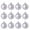 Silver, variant on Ussitnio Christmas Balls, 12pcs Dark Velvet Flocking Hanging Ball Ornament Tree Decoration 2.36in
