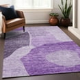 thumbnail image 6 of Addison Rugs Mayfield Washable Transitional Abstract Eggplant Rectangle Rug, 3' x 5', 6 of 6