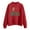 Red1, variant on Fiaer Merry Christmas Women Sweatshirts Trendy Crew Neck Pullover Long Sleeve Plus Size Loose Fit Casual Tops White XL