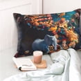 thumbnail image 4 of Pofeuu Whimsical Animal Spiral Print Polyester Microfiber Plush Pillowcases, Super Soft and Cozy Pillow Case Covers with Envelop Closure（Pillow core not included）-14"x20", 4 of 6