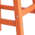 thumbnail image 6 of WestinTrends Malibu HDPE Outdoor Patio 29" Bar Stool Saddle Seat, Orange, 6 of 14