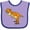 Lavender and Purple, variant on Inktastic Roaring T-Rex Boys or Girls Baby Bib