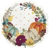 Pioneer Woman Pumpkin Dot Thanksgiving Paper Dessert Plates, 8in, 12ct