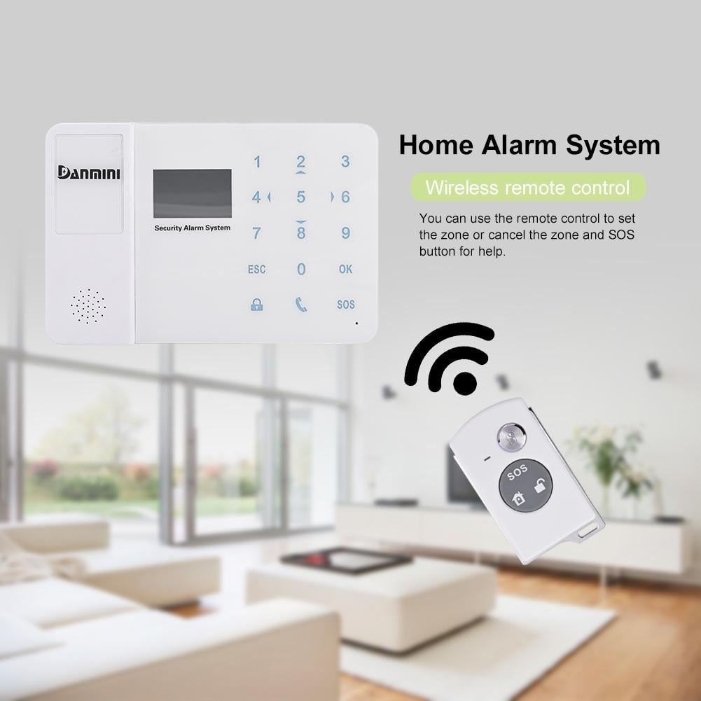 Qiilu Burglar Sensor Security Alarm System Lcd Wireless Gsm Burglar Alarm Door Window Sensor Home Security System With Remote Control Us