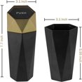 thumbnail image 4 of Car Trash Can  2 PackGarbage Bin Mini Trashcan  Interior Automotive Accessories  Vehicle Waste Holder with Lid  Organizer for Auto and Chuck  Car Essentials Dustbin  Gold, 4 of 6
