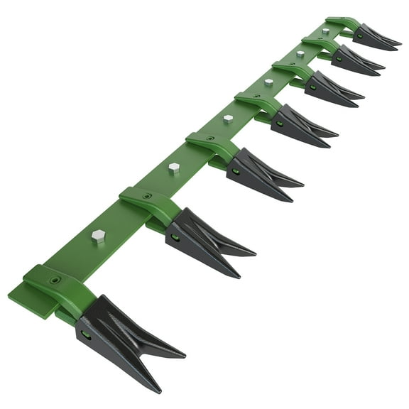 Mescukay Heavy Duty 61" Bucket Tooth Bar Designed for Sub-Compact Tractors, No Drilling Required, Fits 1/2-inch or Smaller Bucket Cutting Edges, Durable Finish