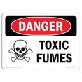 thumbnail image 1 of SignMission OS-DS-A-1218-L-1726 12 x 18 Po Signe de Danger OSHA - Fumées Toxiques, 1 of 1