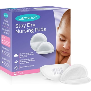 Lansinoh Stay Dry Breast Pads for Breastfeeding 100 Ct | Nursing Pads Disposable | Breastfeeding Pads for Leaking | Disposable Nipple Pads | Nursing Essentials for Breastfeeding | Stay Dry Pads
