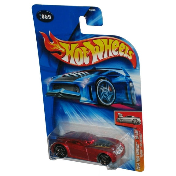 Hot Wheels 2004 First Editions 59/100 Tooned Sir Ominous Red Toy Car #059