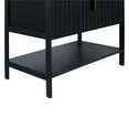 thumbnail image 6 of Fine Fixtures Serenity 30 in. W x 18 in. D x 33.5 in. H Bathroom Vanity in Black Matte with Black Gel Coated Thick Edge Top with Black Hardware, 6 of 6