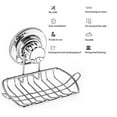 thumbnail image 4 of 2 Pack Stainless Steel Soap Dish & Holder - Strong Vacuum Suction Cup Bathroom Accessories for Shower and Kitchen Sink - Rustproof Soap Saver & Sponge Storage Solution, 4 of 8