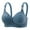 Blue, variant on Women Wireless Comfort Bras Full Coverage Breathable Seamless T Shirt Bra Adjustable Straps for Daily Wear Plus Size 38C 40C 42C 44C Multi Colors