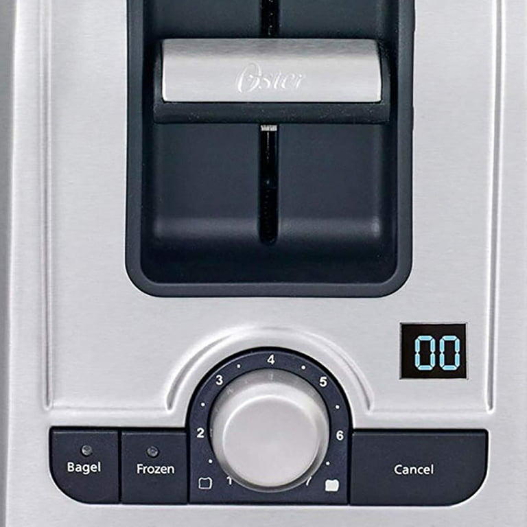  Oster 2-Slice Digital Countdown Toaster, Brushed Stainless  Steel - TSSTRTS2S2: Home & Kitchen