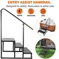thumbnail image 4 of Sidasu RV Steps with Handrail,Hot Tub Steps with Handrail,Mobile Home Stairs 3 Steps,Non Slip Panel,Portable Stairs for 5th Wheel RV, 4 of 10