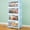 Blue, variant on 4 Tier Storage Bins with Lids, 23QT Stackable Closet Organizers and Storage with Wheels, Collapsible Storage Boxes, Foldable Plastic Storage Containers for Home,Office, Dorm Room-White