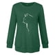 thumbnail image 4 of Camiseta de manga larga con cuello redondo para mujer a la moda, blusa con estampado de otoño, sudadera Fridja czfsfas2121, 4 of 4