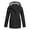 Black, variant on YUTK Rain Coats for Women,Women Solid Rain Jacket Outdoor Hooded Raincoat Windproof Top(Black,Xxl)