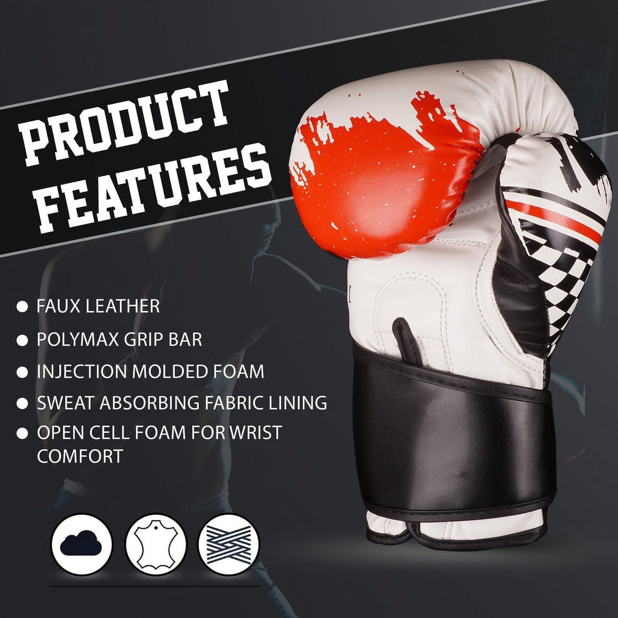 High Line Essential Series White Boxing Gloves for Kids | Youth Boxing Gloves for Punching, Boxing, MMA, Kickboxing, Muay Thai, Sparring| Kids Punching Gloves 4 oz, 6 oz & 8 oz