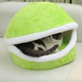 thumbnail image 2 of Methold Cama para gatos fácil de limpiar, cojín suave y cómodo para siestas, cama para gatos, cama para cachorros y perros Perchas para gatos verde, 2 of 6