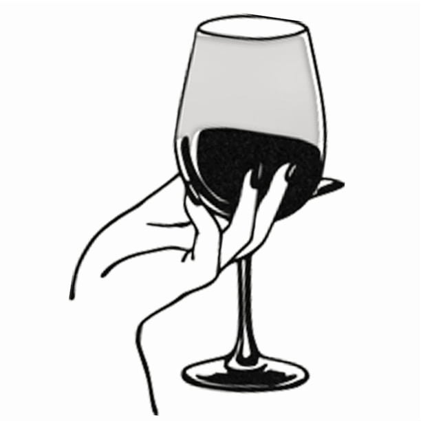 Cuadro Decorativo de Metal con Diseño COPA DE VINO Chico