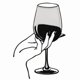 thumbnail image 1 of Cuadro Decorativo de Metal con Diseño COPA DE VINO Chico, 1 of 4