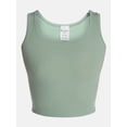 thumbnail image 5 of No Boundaries Cotton Stretch Ribbed Tank Top, Women's XS-XXXL, 5 of 5