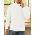 thumbnail image 2 of Iceglad Men's Long Sleeve Shirt Mock Turtleneck Cotton Basic Thermal Undershirt Lightweight Pullover, 2 of 7
