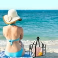 thumbnail image 4 of PATLOLLAV Summer Beach Storage Bag,Clear Beach Handheld Bag,Clear Bags Stadium Approved,See Through Tote Bag+Shoulder Strap Large Transparent Bag,Summer Supplies, 4 of 5