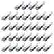 thumbnail image 1 of Cortaúñas plano de acero inoxidable para manicura y pedicura, juego de 32 cortaúñas resistentes para hombres y mujeres, 1 of 6