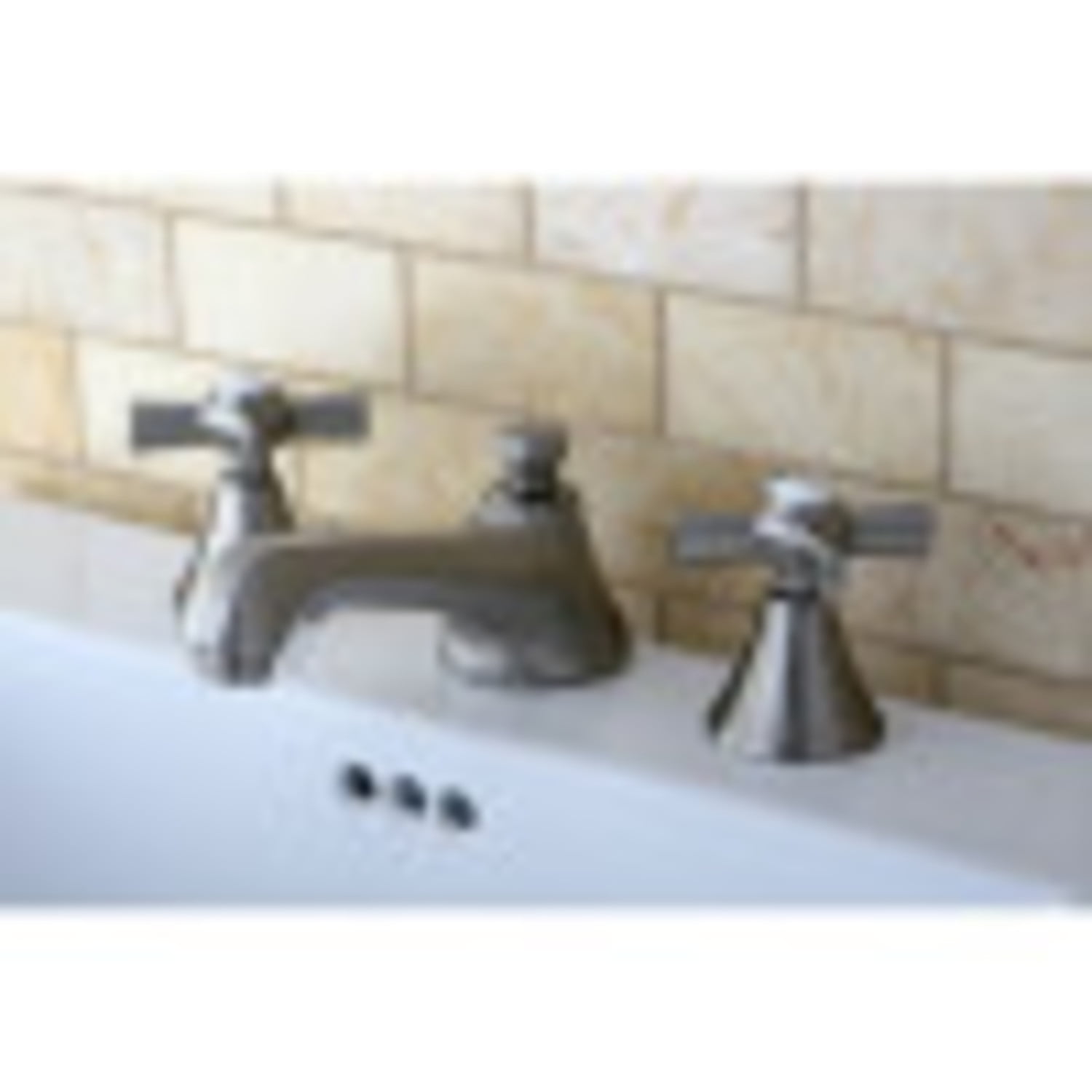 Kingston Brass KS4478ZX 8 in. Widespread Bathroom Faucet, Brushed Nickel