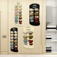 thumbnail image 6 of Bxaolu Hat Organizer Racks for Baseball Caps, Hat Holder Rack for Wall Door, 12 Pockets, Black, 6 of 6