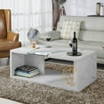 thumbnail image 3 of Furniture of America Lenu Contemporary Wood Storage Coffee Table in White, 3 of 5
