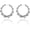 Silver/40MM, variant on Bamboo Hoop Earrings Oversized Metal Gold Bamboo Earrings Hip Hop Chunky Silver Big Hoop Earrings Exaggerated Pride Outfits for Women[k6208]