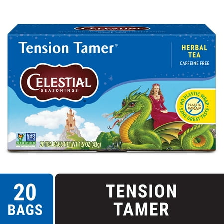 Celestial Seasonings Tension Tamer Caffeine-Free Herbal Tea Bags (20 Count)