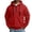 Red, variant on Chiccall Mens Hoodie Drawstring Half Zip Long Sleeve Hooded Sweatshirts Casual Athletic Workout Sweatshirts with Zipper Pockets