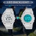 thumbnail image 4 of SKMEI Mens Digital Watch Sports Military Waterproof Outdoor Chronograph Wrist Watches for Men, 4 of 9
