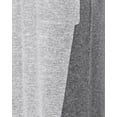 thumbnail image 4 of MeMoi Women's Colorblock Pocket Heathered Sweater Knit Lounger Gown - Womens - Female (Medium, Medium Gray), 4 of 4