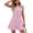 Pink, variant on Striped Sleeveless Dress for Women Summer Crewneck Pullover Loose Sundress Ruffle Mini Tank Dress, XL