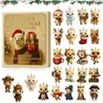 thumbnail image 2 of Alpaca Christmas Advent Calendar 2025, 24 Days Christmas Countdown Calendar, 2D Acrylic Ornaments, Festive Llama Themed Holiday Decor for Home, Perfect Gift for Alpaca Fan, 2 of 11