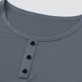thumbnail image 5 of BLTIBY Mens 2 Pieces Outfits Short Sleeve Henley Shirts and Shorts Casual Sets with Pockets Gray 4XL, 5 of 7