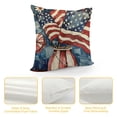 thumbnail image 4 of PHYHOO  Patriotic Stripes Throw Pillow Covers, Independence Memorial Day USA Flag Vases Truck Decorations for Sofa Couch, 4 of 5