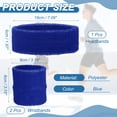thumbnail image 2 of Uxcell Sweatband Set, 1Pcs Sports Headband and 2Pcs Wristbands Moisture Wicking Breathable Athletic Bands Wrist 3Pcs & Blue-Fit for (Basketball/Tennis/Football/Gym), 2 of 7