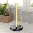 thumbnail image 2 of Gatco 13.5" Kitchen Countertop Weighted Base Paper Towel Holder Stand, Matte Black, 2 of 6
