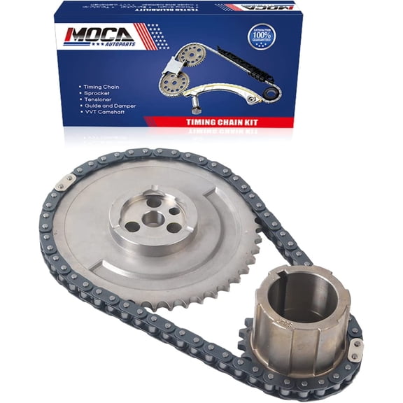 MOCA AUTOPARTS Timing Chain Kit Fit for 98-02 Chevrolet Camaro V8 5.7L & 99-03 Chevrolet Silverado 2500 V8 6.0L & 05-07 GMC Savana 2500 V8 6.0L